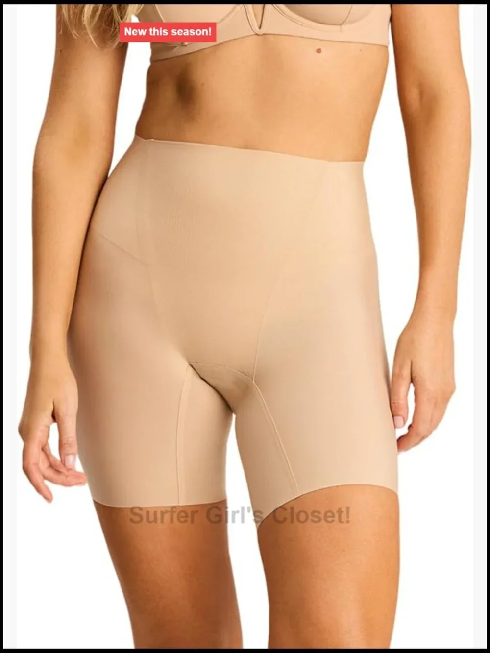 High-Waisted Shapewear Shorts with Targeted Compression Panels | Seamless